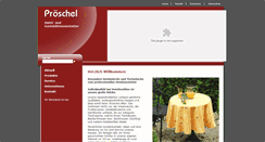 Desktop Screenshot of proeschel-textil.de