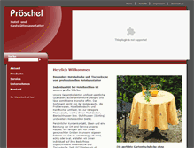 Tablet Screenshot of proeschel-textil.de
